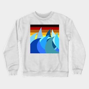 SUnset wave Crewneck Sweatshirt